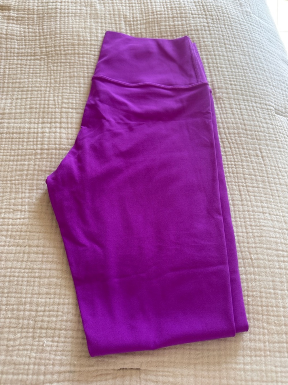 Athleta Magenta Transcend 7/8 Tights